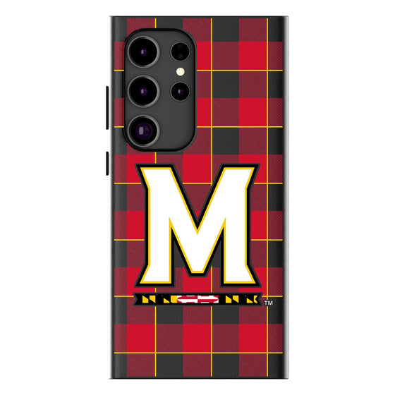 University of Maryland Terrapins Plaid MagSafe Compatible Phone Case-0