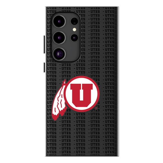 University of Utah Utes Text Backdrop MagSafe Compatible Phone Case-0