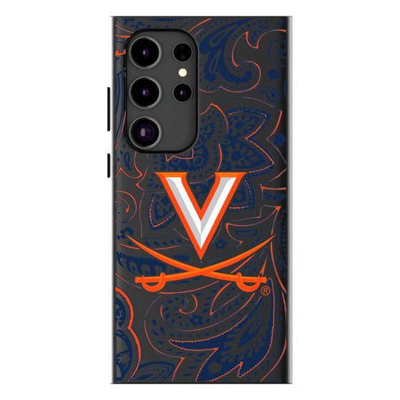 Virginia Cavaliers Paisley Magnetic Phone Case-1