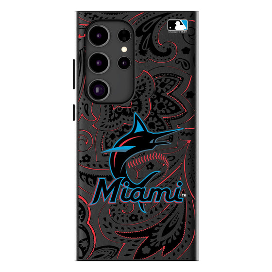 Miami Marlins Paisley Magnetic Phone Case-1