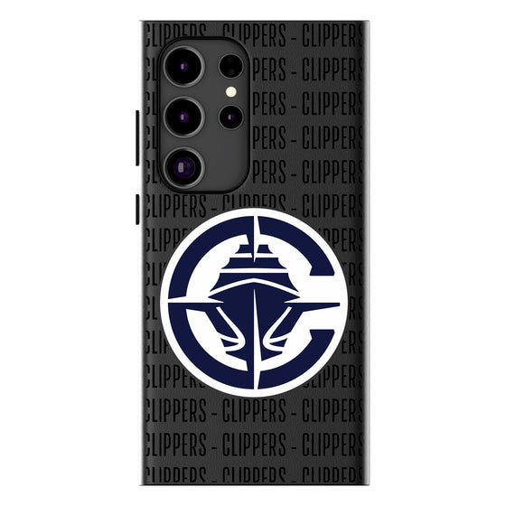 Los Angeles Clippers Text Backdrop MagSafe Compatible Phone Case-0