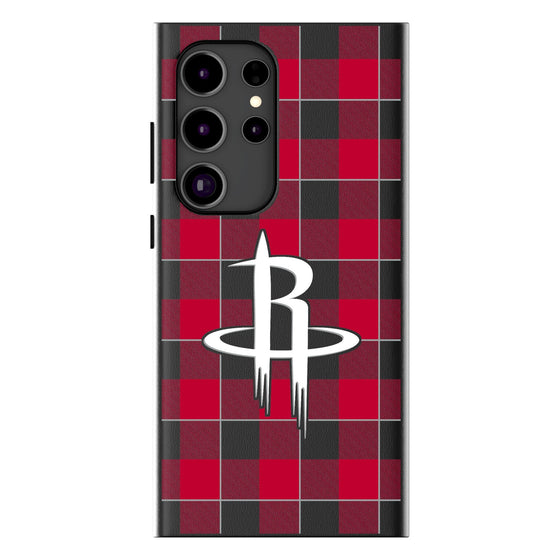 Houston Rockets Plaid MagSafe Compatible Phone Case-0