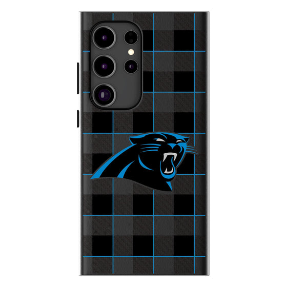 Carolina Panthers Plaid MagSafe Compatible Phone Case-0