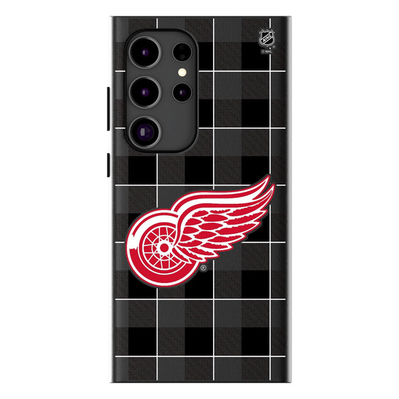 Detroit Red Wings Plaid MagSafe Compatible Phone Case-1