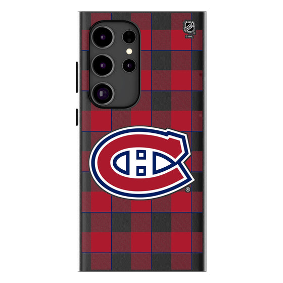 Montreal Canadiens Plaid MagSafe Compatible Phone Case-1