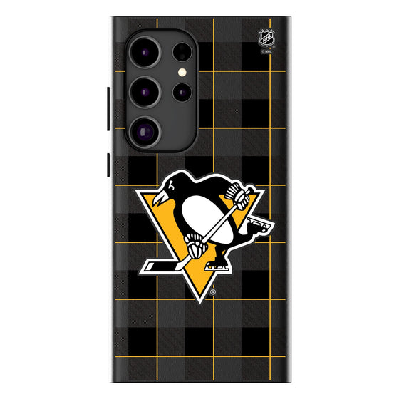 Pittsburgh Penguins Plaid MagSafe Compatible Phone Case-0