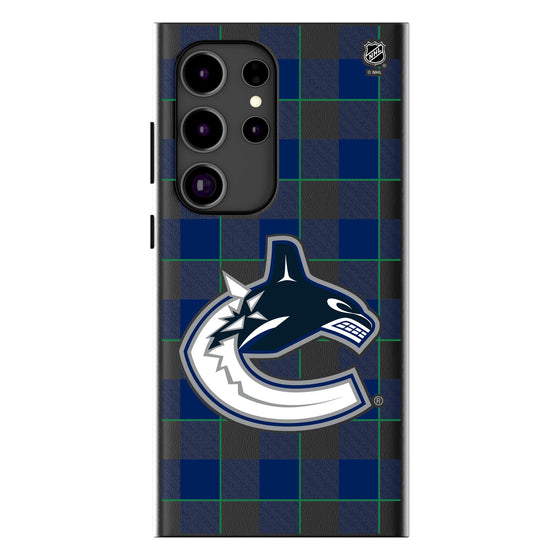 Vancouver Canucks Plaid MagSafe Compatible Phone Case-0