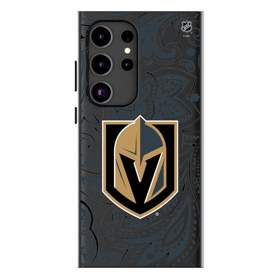 Vegas Golden Knights Paisley MagSafe Compatible Phone Case-1