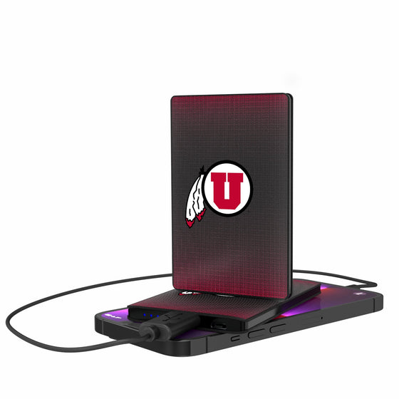 Utah Utes Linen 2500mAh Credit Card Powerbank-0