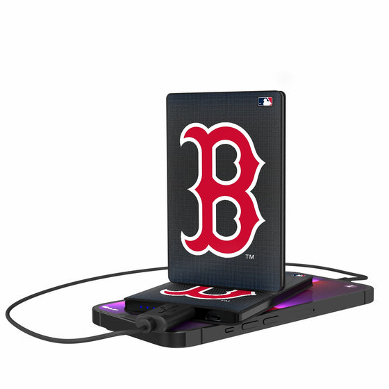 Boston Red Sox Linen 2500mAh Credit Card Powerbank-0
