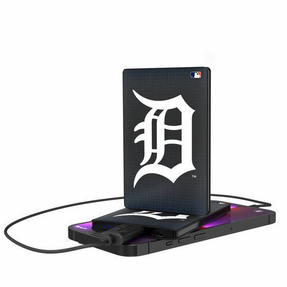 Detroit Tigers Linen 2500mAh Credit Card Powerbank-0