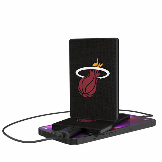 Miami Heat Solid 2500mAh Credit Card Powerbank-0