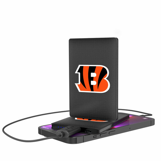 Cincinnati Bengals Linen 2500mAh Credit Card Powerbank-0