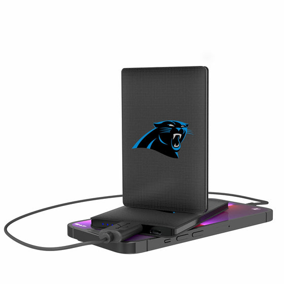 Carolina Panthers Linen 2500mAh Credit Card Powerbank-0