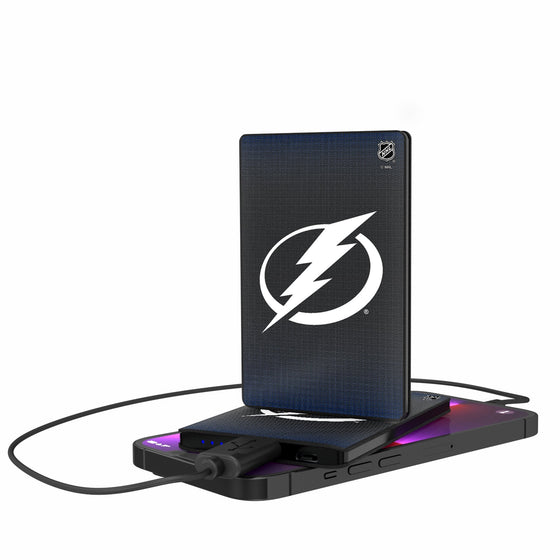 Tampa Bay Lightning Linen 2500mAh Credit Card Powerbank-0