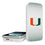 Miami Hurricanes Linen 5000mAh Portable Wireless Charger-0