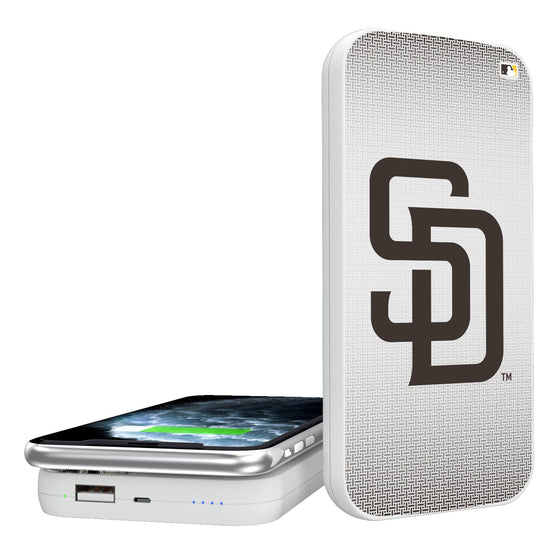 San Diego Padres Linen 5000mAh Portable Wireless Charger-0