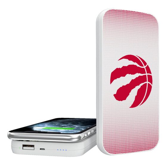 Toronto Raptors Linen 5000mAh Portable Wireless Charger-0