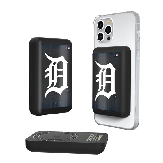 Detroit Tigers Linen Wireless Mag Power Bank-0