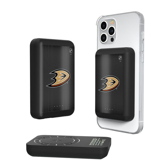 Anaheim Ducks Linen Wireless Mag Power Bank-0
