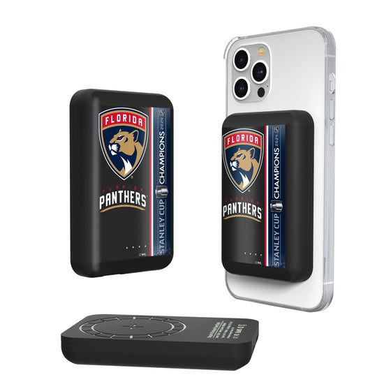 Florida Panthers 2024 Stanley Cup Wireless Mag Power Bank-0