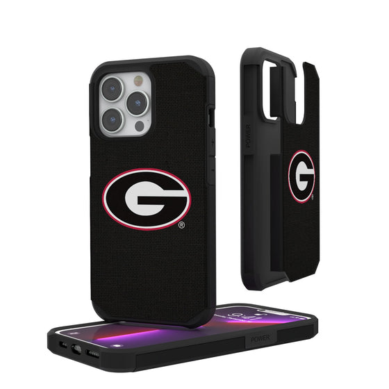 University of Georgia Bulldogs Solid Rugged Phone Case-0