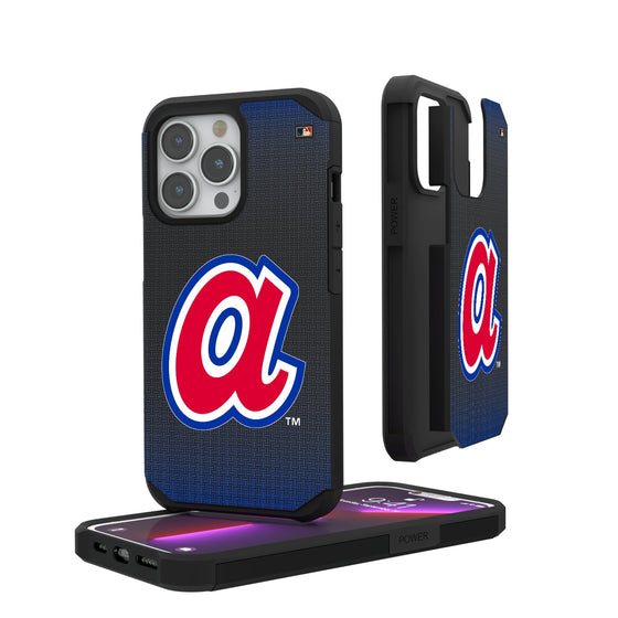 Atlanta Braves 1972-1980 - Cooperstown Collection Linen Rugged Phone Case-0