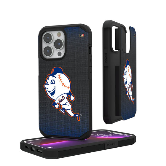 New York Mets 2014 - Cooperstown Collection Linen Rugged Phone Case-0