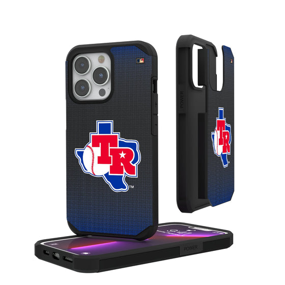 Texas Rangers 1981-1983 - Cooperstown Collection Linen Rugged Phone Case-0