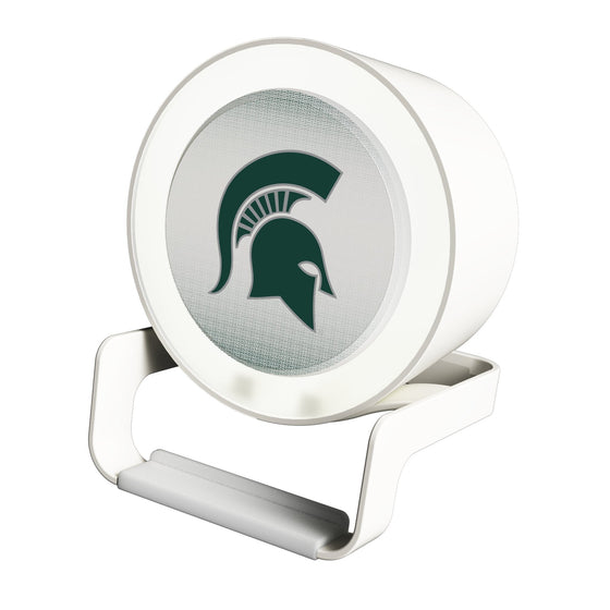 Michigan State Spartans Linen Night Light Charger and Bluetooth Speaker-0