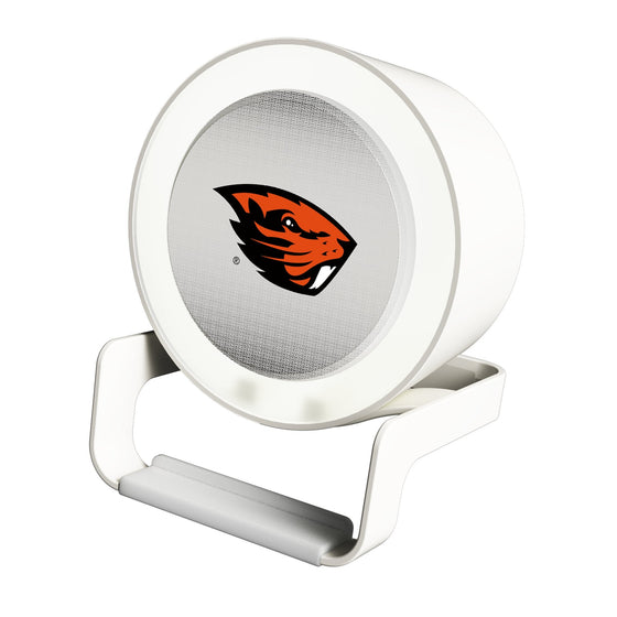 Oregon State Beavers Linen Night Light Charger and Bluetooth Speaker-0