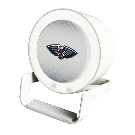 New Orleans Pelicans Linen Night Light Charger and Bluetooth Speaker-0