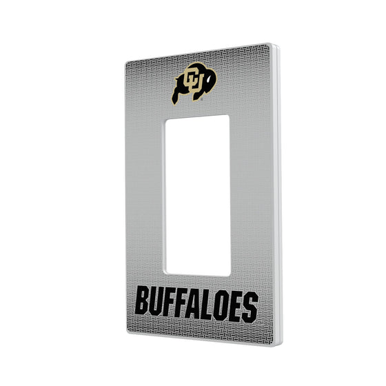 Colorado Buffaloes Linen Hidden-Screw Light Switch Plate-1