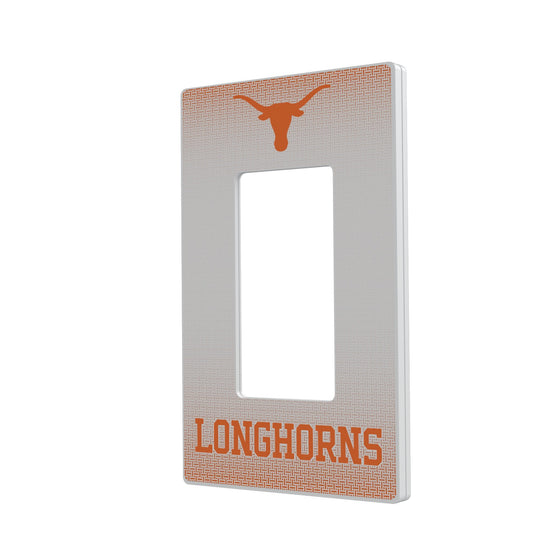 Texas Longhorns Linen Hidden-Screw Light Switch Plate-1