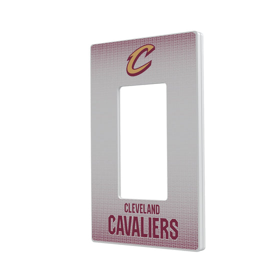 Cleveland Cavaliers Linen Hidden-Screw Light Switch Plate-1