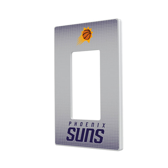 Phoenix Suns Linen Hidden-Screw Light Switch Plate-1