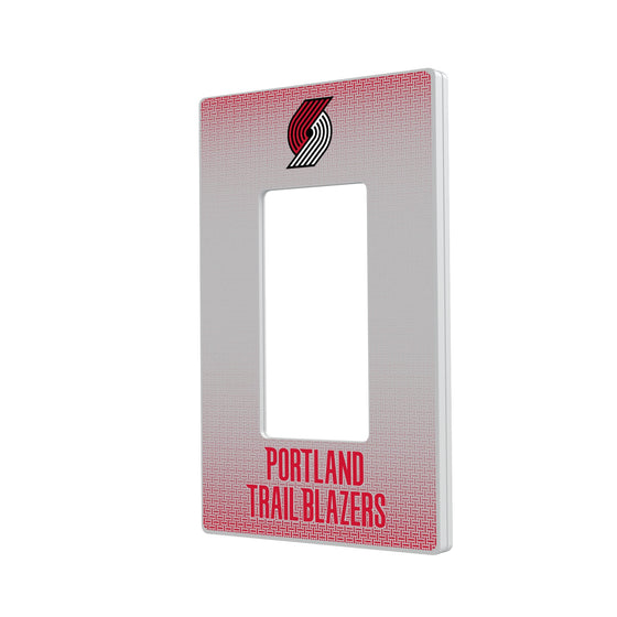 Portland Trail Blazers Linen Hidden-Screw Light Switch Plate-1