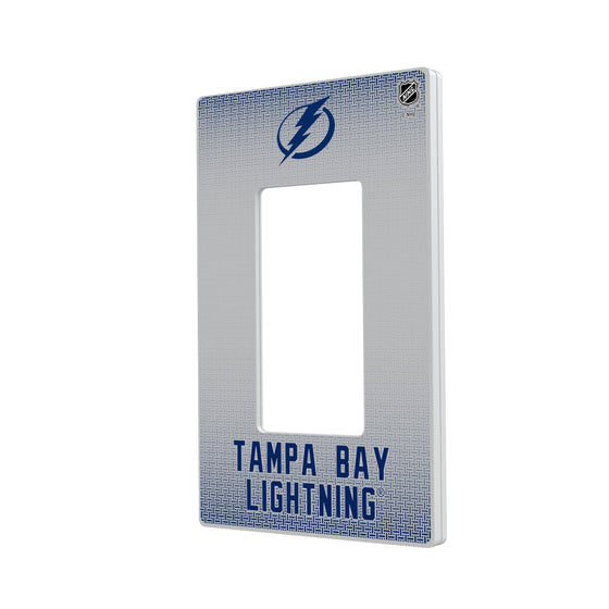 Tampa Bay Lightning Linen Hidden-Screw Light Switch Plate-1