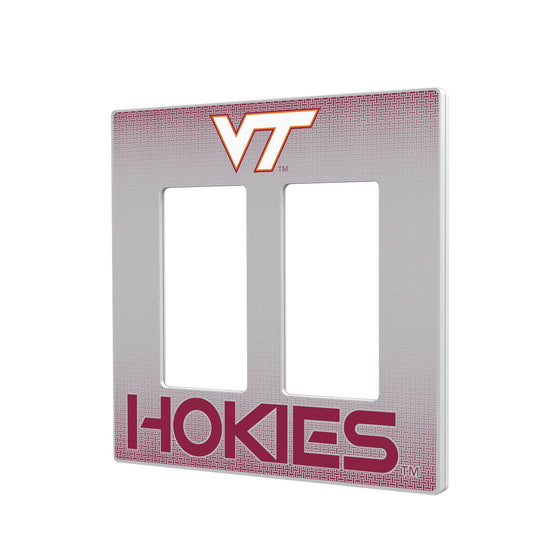 Virginia Tech Hokies Linen Hidden-Screw Light Switch Plate-3