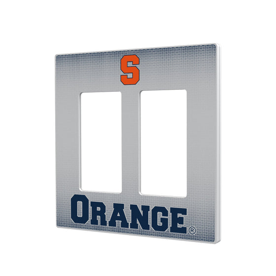 Syracuse Orange Linen Hidden-Screw Light Switch Plate-3