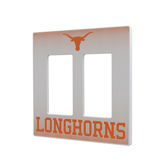 Texas Longhorns Linen Hidden-Screw Light Switch Plate-3