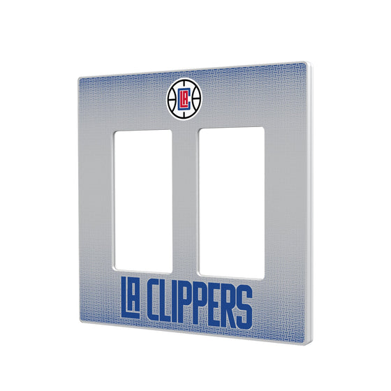 Los Angeles Clippers Linen Hidden-Screw Light Switch Plate-3