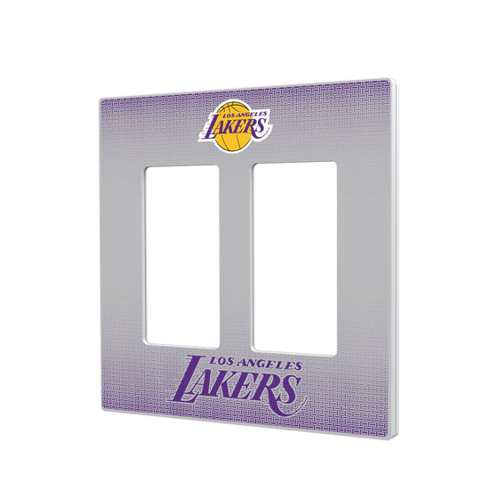 Los Angeles Lakers Linen Hidden-Screw Light Switch Plate-3