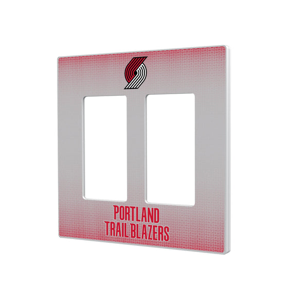 Portland Trail Blazers Linen Hidden-Screw Light Switch Plate-3