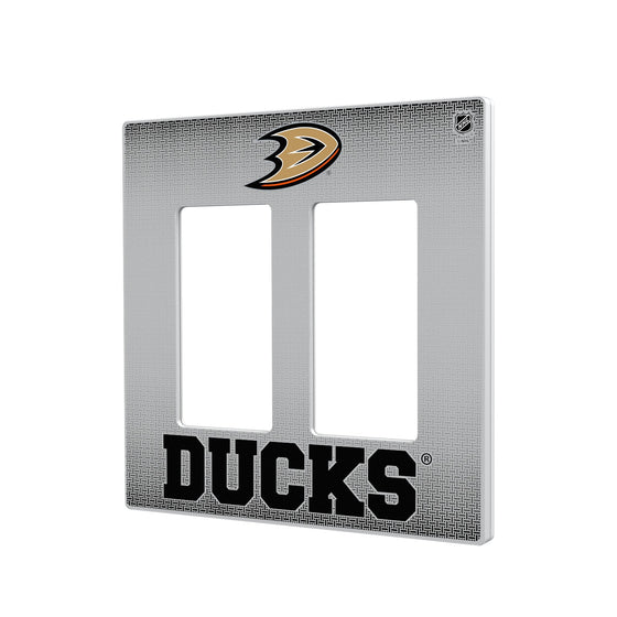 Anaheim Ducks Linen Hidden-Screw Light Switch Plate-3