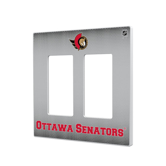 Ottawa Senators Linen Hidden-Screw Light Switch Plate-3