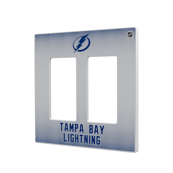 Tampa Bay Lightning Linen Hidden-Screw Light Switch Plate-3