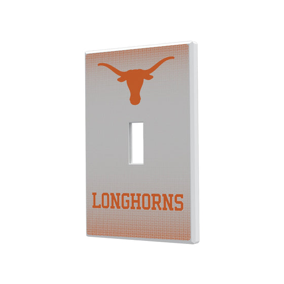 Texas Longhorns Linen Hidden-Screw Light Switch Plate-0