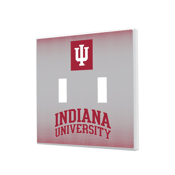Indiana Hoosiers Linen Hidden-Screw Light Switch Plate-2