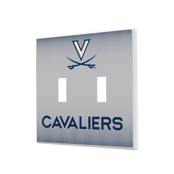 Virginia Cavaliers Linen Hidden-Screw Light Switch Plate-2